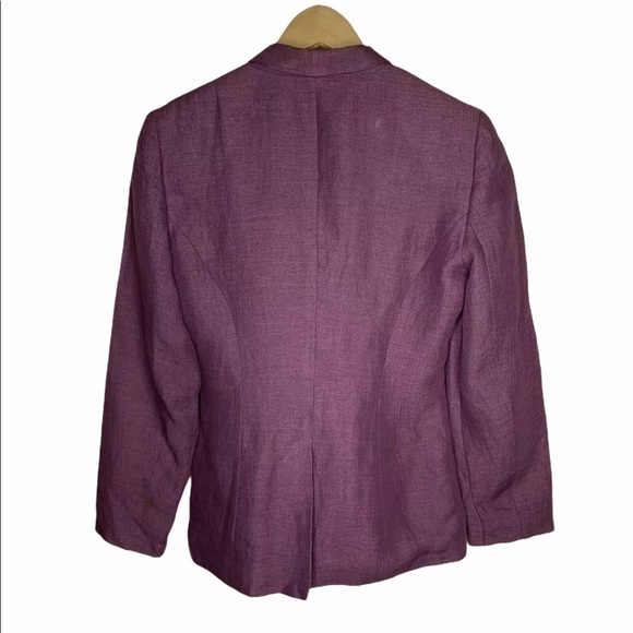 Vtg Guess Womens Linen Blend Career Blazer Size 4 - Picture 5 of 5